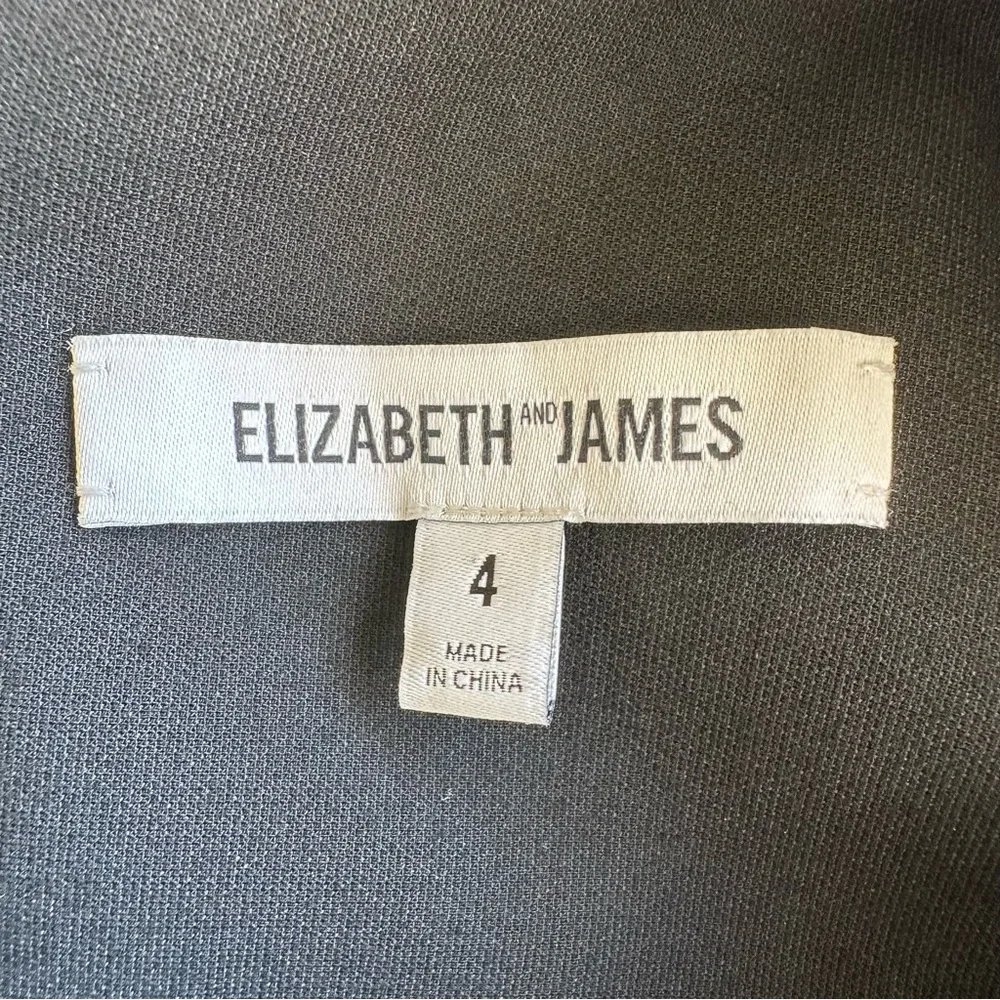 Elizabeth and James Black V-Neck Sheath Dress - Picture 10 of 12